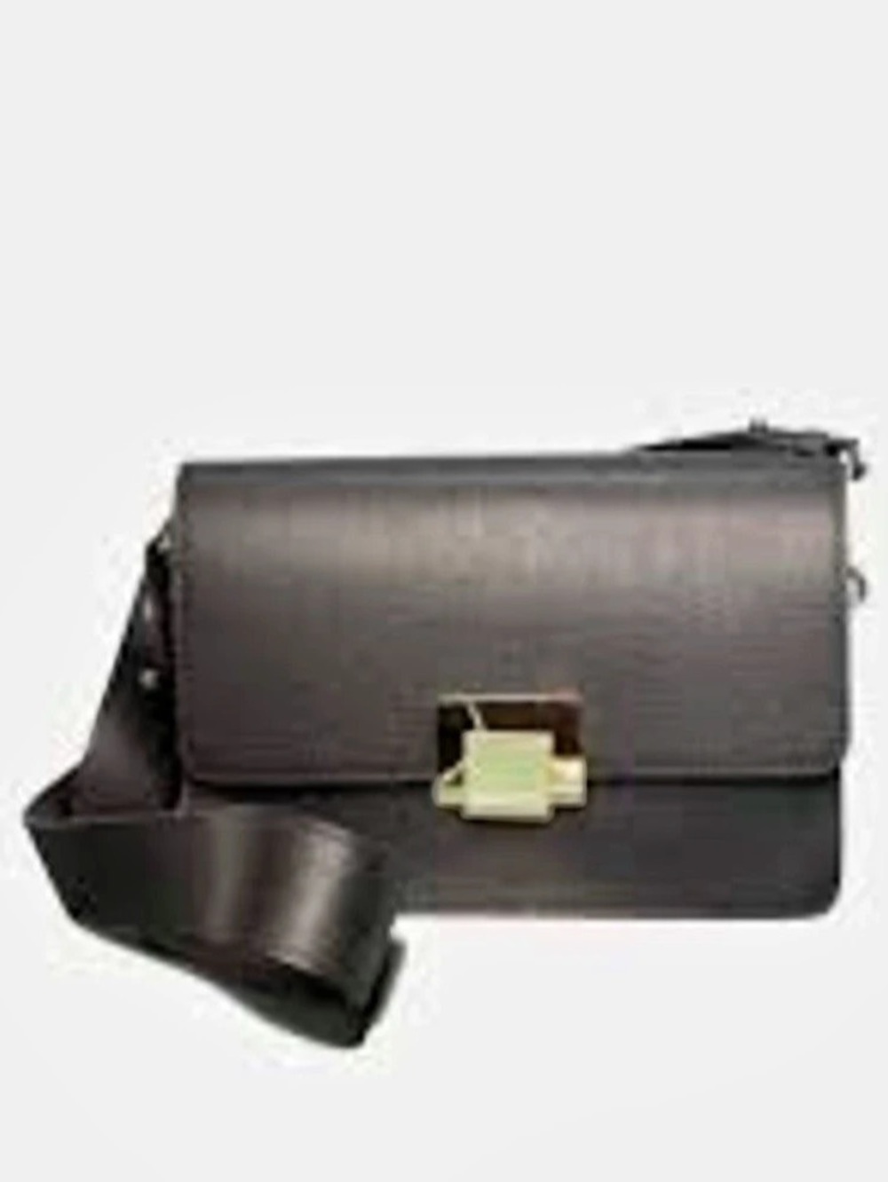 LNWOT Camellia Roma Saffino Leather Crossbody Bag - Black